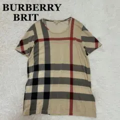 バーバリーブリット メガチェック 半袖Tシャツ M ベージュ