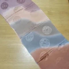 グラデーション 帯揚げ　まり模様　正絹　　和装小物　着物小物