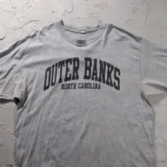 00’s~ anvil Tシャツ OUTER BANKS グレー