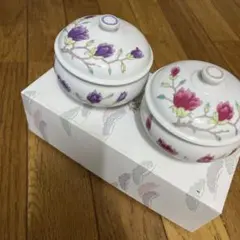 花柄 蓋つき煮物椀 5客セット - メルカリ