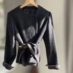 BALLSEY トゥモローランド ウール100% ノーカラーラップジャケット