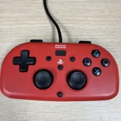 【SONYライセンス商品】ワイヤードコントローラーライト for PS4 レッド