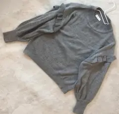 アースミュージックアンドエコロジー 肩フリル ボリューム袖 プルオーバー F