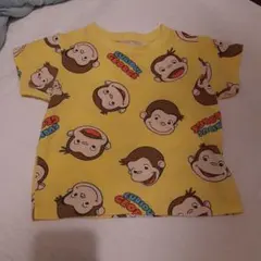 おさるのジョージ 半袖Tシャツ イエロー