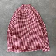 J.CREW ギンガムチェックシャツ レッド Mサイズ 長袖