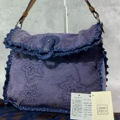 美品 ジャマンピュエッシュ Y2K ハンドバッグ ワンショルダー 装飾 総柄