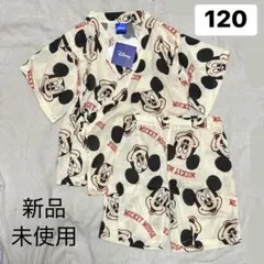 120 ディズニー　甚平　パジャマ　男の子　お祭り　浴衣 ミッキー しまむら