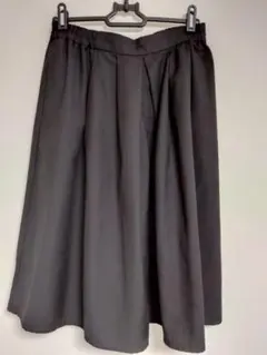 黒 ガウチョパンツ　キュロットスカート