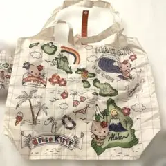 ハワイ　日焼けキティちゃん　エコバッグ