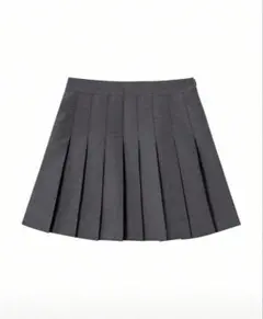 【SHEIN】ダークグレー プリーツミニスカート