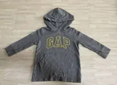GAP カットソー　ロンT　パーカー　フード　グレー　90