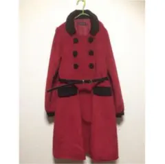 ナイスクラップ  ボルドー  クラシック風　ロングコート