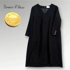 Grace Class グレースクラス オケージョン 7分袖 金ボタン ブラックのサムネイル