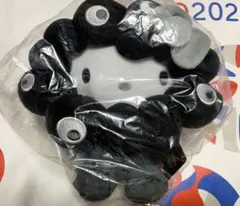 ハローキティ ミャクミャクなりきりぬいぐるみ　M 黒　関西万博　モノクロ