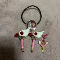 カードキャプターさくら ヘアゴム 封印の杖ミニボールペン イヤホンジャック