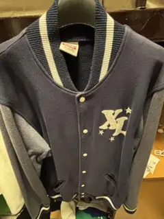 XLARGE スタジャン風ジャケット ネイビー