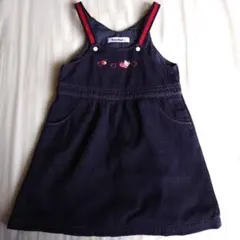 familiar ジャンバースカート 110cm デニム地