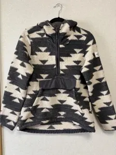 THE NORTH FACEフリースジャケット フード付き ブラック・ホワイト