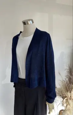 ba&sh ネイビー ラメ入り カーディガン レディース　Lサイズ