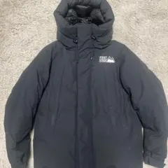 FIRST DOWN ブラック ダウンジャケット SMALL