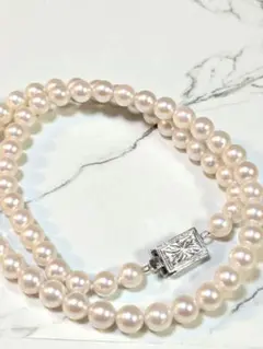 あこや真珠 本真珠 ネックレス 41cm 6mm