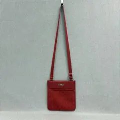 希少・美品 GUCCI オールドグッチ ショルダーバッグ GGキャンバス レッド
