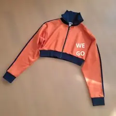 【新品】WEGO ショートトラックジャケット オレンジ y2kのサムネイル