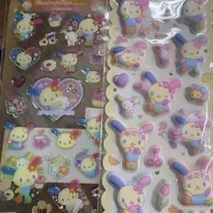 ウサハナ ドロップジェリーシール もちもちマシュマロシール　サンリオ　セット