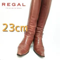 リーガル　REGAL　ロングブーツ　ニーハイブーツ　ストラップ　サイドジップ