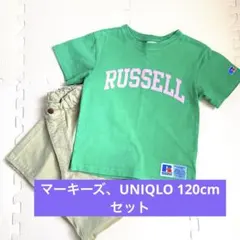 マーキーズＴシャツ、UNIQLOパンツ 120cmセット