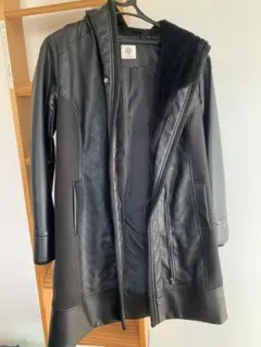 フード付き ロングコート