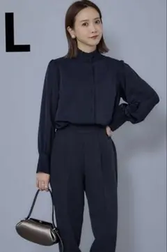 しまむら　田中里奈　mysa closet スタンドフリルブラウス