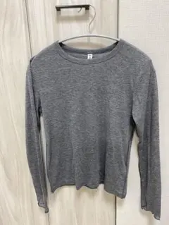 GU ソフトシアークルーネックT 長袖