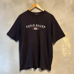 EDDIE BAUER エディーバウアー ロゴ Tシャツ 星条旗 M ネイビーのサムネイル