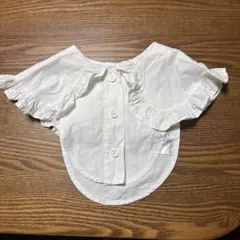 フリル付きホワイトつけ襟 Fサイズ