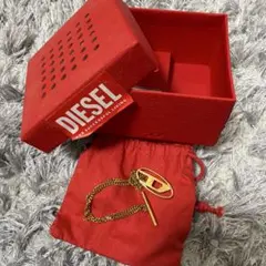 DIESEL ゴールドチェーンブレスレット