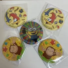 【新品未開封】USJ ミニオン ボブ＆ティム 缶バッジ 非売品