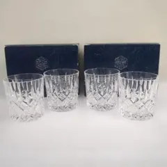 Royal Brierley Crystal エッチングロックグラス 4個セット - メルカリ
