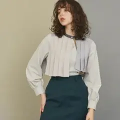 【美品】UNITED TOKYO⭐︎プリーツブラウス 長袖