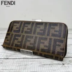 たぬき様専用FENDI フェンディ ズッカ柄 ラウンドファスナー 長財布 美品