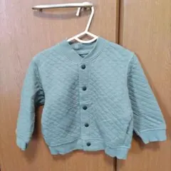 ユニクロ　キルティング グリーン オリーブ色アウター 90cm