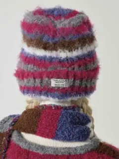 TINAJOJUN tinajojunビーニー パープル　帽子　ニット帽