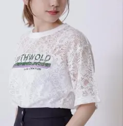 Lois CRAYON レース 半袖 トップス 白のサムネイル