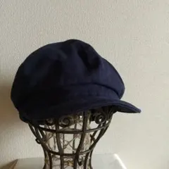 ユニクロ イネス ネイビー キャスケット(one size)