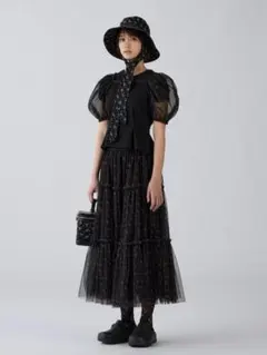 値下げ交渉可◆ GU 花柄 チュール スカート by rokh