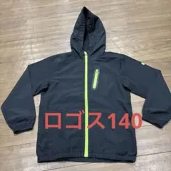 LOGOS 黒 ナイロンパーカー　ジャケット 140cm ロゴス