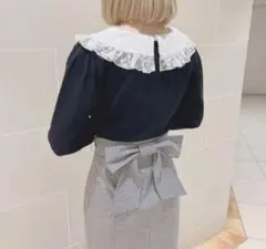 新品未使用 evelyn BKリボンマーメイドスカートのサムネイル
