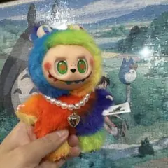 海外限定クリスマス仕様 17cmジモモ カラフルピエロ風デザインラブブ