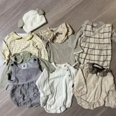 秋冬服+帽子+スタイ　10点　まとめ売り　70〜80