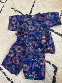 花火模様の甚平 95cm未満